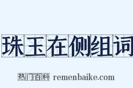 珠玉在侧组词是什么意思的图片